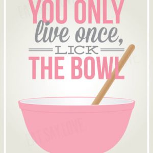 Lick the bowl Pinterest image