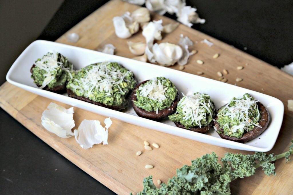 La-Cooquette-food-blog-avocado-kale-pesto-portobello-mushrooms-recipe-served-3
