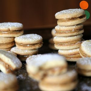 Salted Dulce de Leche and Ginger Alfajores - La Cooquette - Holiday baking