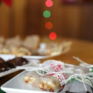 Holiday Fudge: Bacon Fudge and Salted Caramel Pecan Fudge - La Cooquette Christmas