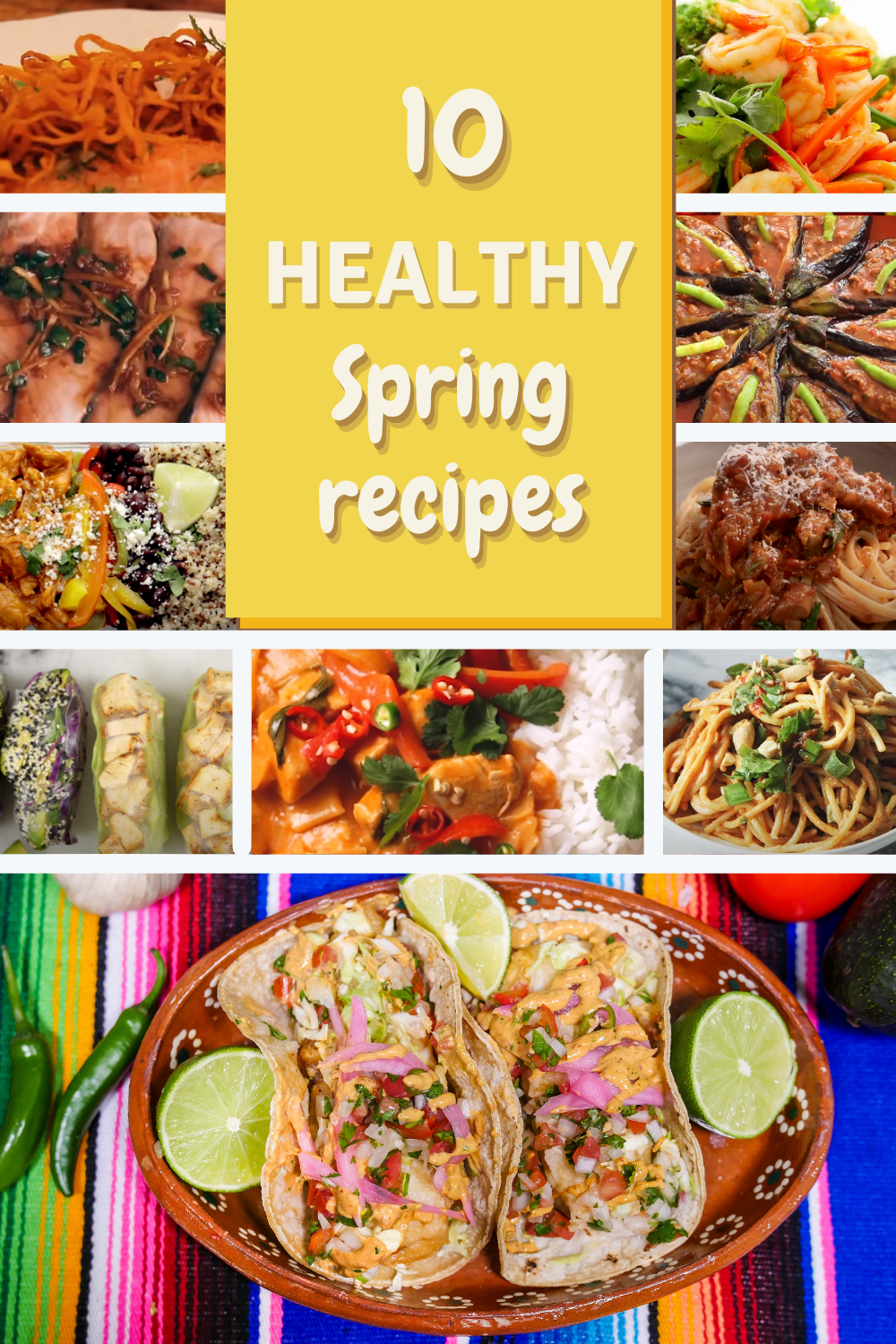 Healthy Spring Recipes Featured Image