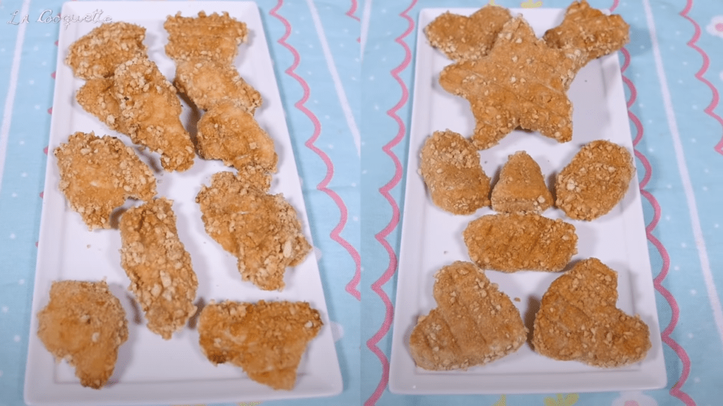 Classic vs fun shapes chicken nuggets