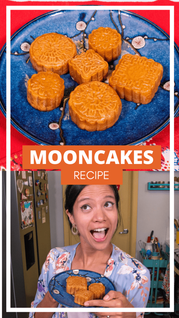 Mooncakes Recipe Image for sharing on Pinterest