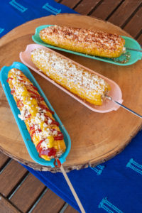 Elote preparado, Salvadoran elote loco, and Elote loco Catracho