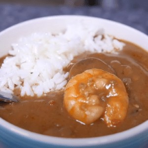 Gumbo cooked and served by La Cooquette