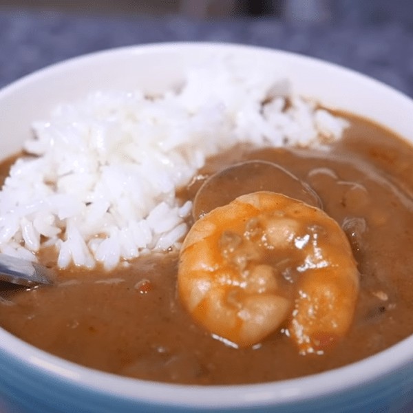 Gumbo cooked and served by La Cooquette
