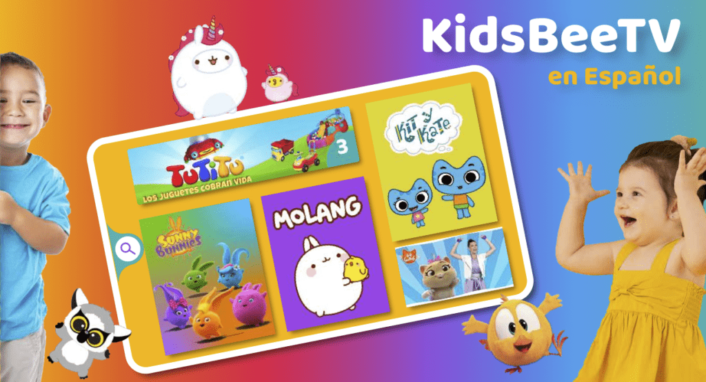 programas y juegos en la aplicación KidsBeeTV